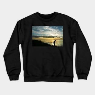 Last Light at Brighton Beach Crewneck Sweatshirt